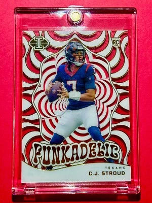 CJ Stroud MINT CLEAR ACETATE GOLD FOIL PANINI ILLUSIONS FUNKADELIC ROOKIE CARD! - Image 1 of 4