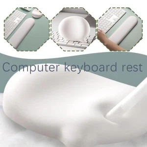 Silicone Keyboard Wrist Rest Pad Mouse Wrist Rest Support Cushion For PC Desk - Picture 1 of 25