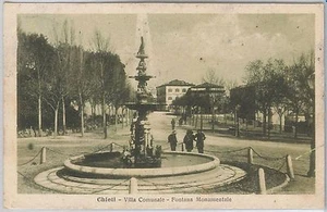 44455   CARTOLINA d'Epoca - CHIETI Città -  VILLA COMUNALE 1917 - Picture 1 of 1