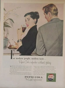 1953 vintage Pepsi cola print ad. Post World War II. - Picture 1 of 1