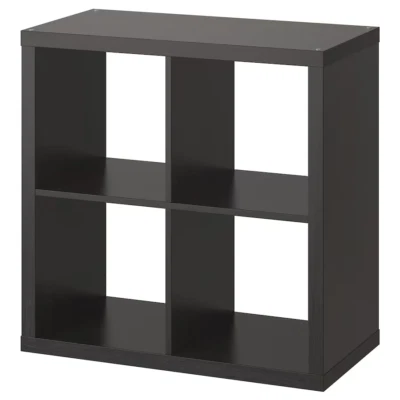 Kallax Shelving Unit  Bookcase Display Storage Wall Shelf Black-brown 77x77CM - Image 1 of 4
