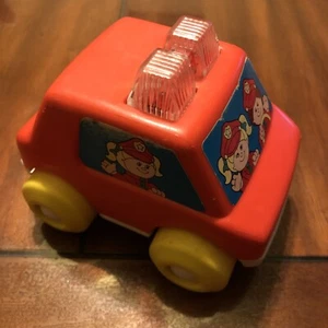 Vintage Playskool Red Police Push Car 1991 - Picture 1 of 10