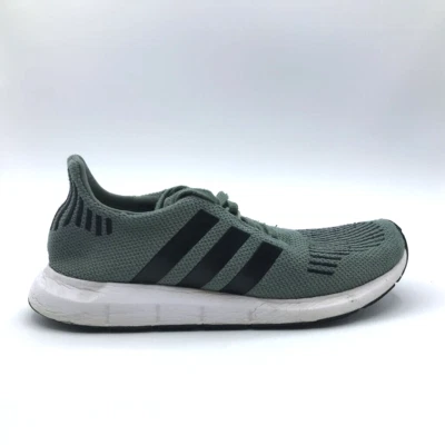 Adidas Mens Swift Run Shoes Green Black CG4115 Low Top Lace Up Sneakers 8M - Image 1 of 4