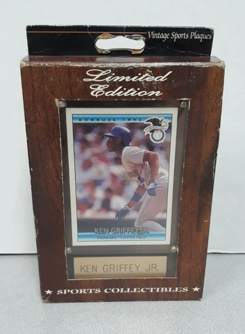 Vinge Limited Edition Ken Griffey Jr. 4x6 Sports Plaque Donruss 1992 Cover