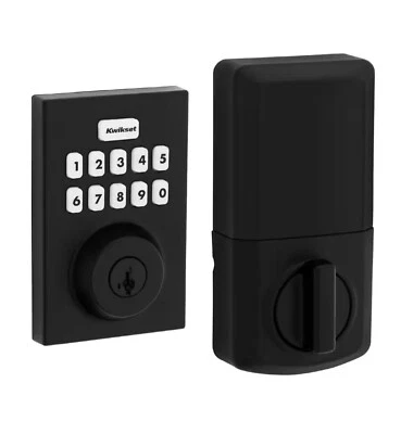 Teclado bloqueo electrónico Kwikset Powerbolt 250 - negro mate Foto 1 de 4