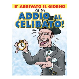 Biglietto di auguri Grande per Addio al Celibato cm. 24 x 33 cm. idea regalo - Picture 1 of 1