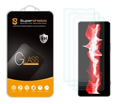 [3-Pack] Supershieldz Tempered Glass Screen Protector for Sony Xperia 10 VI - Imagem 1 de 4