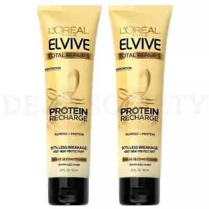 L'Oreal Elvive Total Repair 5 Protein Leave-In Conditioner Lot of TWO 5.1oz each - Picture 1 of 4