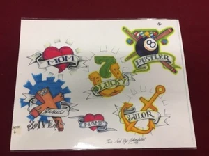 TATTOO FLASH ART Various Sizes Laminated - Picture 1 of 7