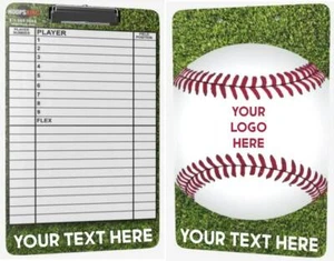 Portapapeles Coach Personalizado, Béisbol/Softbol 9,5 X 15, Tablero de Borrado en Seco - Imagen 1 de 4