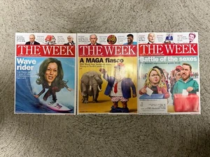 3 The Week Magazine Lot August 30 October 4 November 1 2024 Kamala Harris - Picture 1 of 1