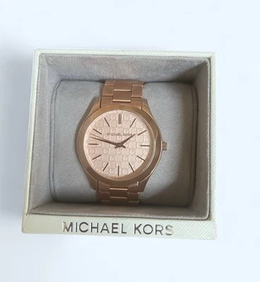 Michael Kors Women's MK 3336 "Slim Runway" Rose Gold-Tone Stainless Steel Watch - Image 1 of 4