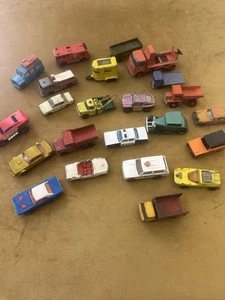 Lot of Vintage Die Cast Early 60s 70s Matchbox Inc Superfast Trucks Etc - Picture 1 of 15