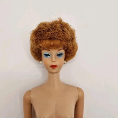 Vintage Original Mattel 1961 Titian Bubblcut BARBIE - orig. full lips GC - Image 1 of 4