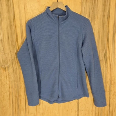 Walter Hagen New Womems Size Medium Blue Clubhouse Full Zip Textured Golf Jacket - Image 1 of 4