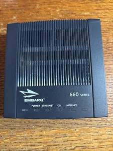 Embarq 660 Series DSL ADSL Router Number EQ-660 With Ac Adapter - Picture 1 of 4