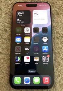Apple iPhone 16 Pro 128GB - Desert Titanium (Unlocked) Cracked Works / Back READ - Photo 1 sur 12