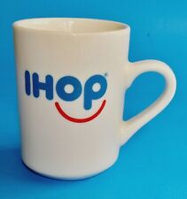 IHOP Smiley Face COFFEE MUG Restaurant Style Ivory Ceramic 100% Original Cup