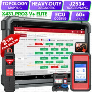 LAUNCH X431 PRO3S V+ 5.0 ELITE PRO5 Car Diagnostic Tool J2534 Pr0gramming Coding - Bild 1 von 20