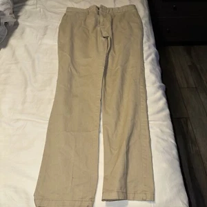 Old Navy Khaki Pants Size 31X32 Slim Fit Button Zipper Pockets Khaki New - Picture 1 of 6