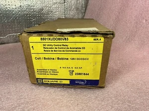 SQUARE D 8501XUD080 UTILITY AUXILIARY 125V-DC OTHER RELAY - Picture 1 of 11