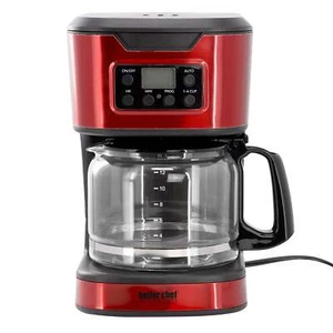 Better Chef 12 Cup Stainless Steel Programmable Coffee Maker in Red - Picture 1 of 1