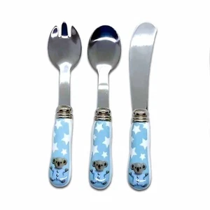 Marja Leena Blue Koala Baby' First Cutlery Set - Boxed Gift - Souvenir - Picture 1 of 5