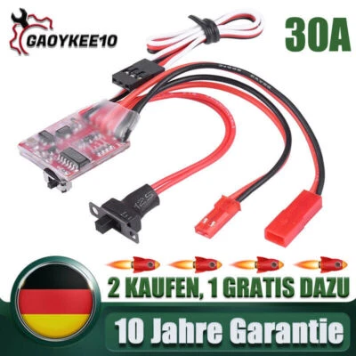 30A ESC Bürstenmotor Elektronischer Fahrtenregler Für Mini RC Auto Boot Buggy - Bild 1 von 4