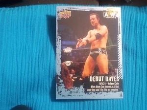 Adam Cole 2022 Upper Deck AEW All Elite Wrestling BLUE Parallel Debute Dates #7 - Picture 1 of 1