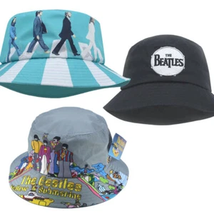 Neu mit Etikett Beatles klassisches Schlagzeuglogo Unisex Eimermütze schwarz - Bild 1 von 13