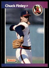 1989 Donruss Baseball Card Chuck Finley California Angels #226