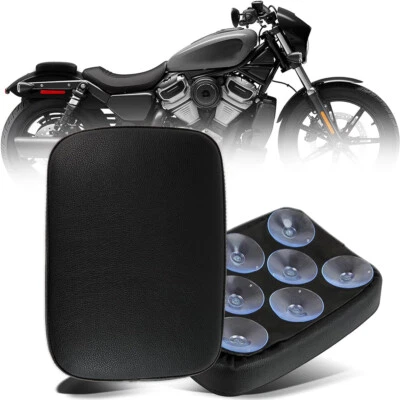 Almohadilla rectangular para asiento de pasajero Pillón 8 almohadilla de ventosa para motocicleta Harley Foto 1 de 4