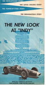 The New Look at Indy. [Rare Ephemera ca. 1964 for Ford Lotus and Indianapolis, - Picture 1 of 6