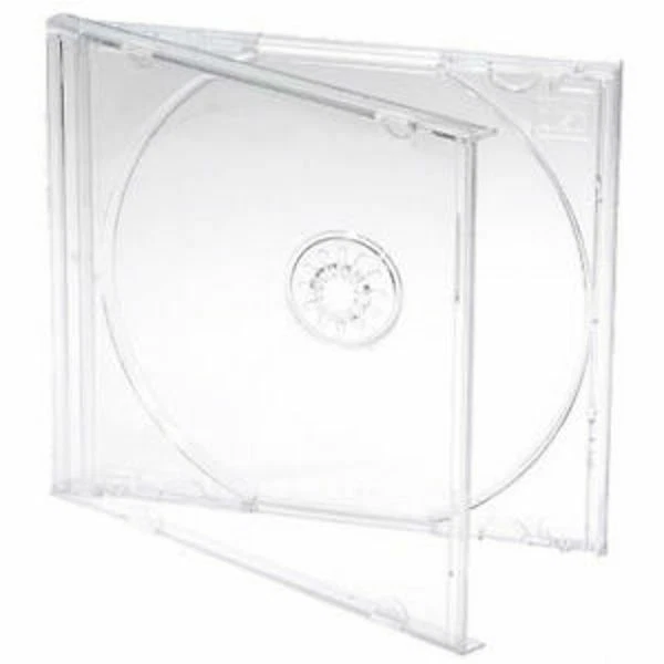 10 estuches estándar para CD DVD transparentes individuales de 10,4 mm bandeja transparente para 1 disco Foto 1 de 1