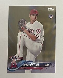 2018 Topps Shohei Ohtani Pitching Gold #700 /2018 Rookie RC