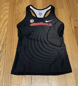 NIKE Georgia Bulldogs Track Compression Singlet/Tank - Black (WOMEN'S MEDIUM) M - Picture 1 of 5