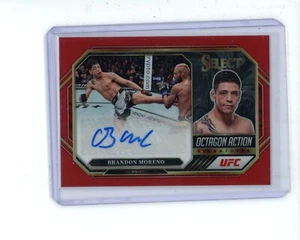 2023 Panini Select UFC Octagon Action Red Prizm Autograph Brandon Moreno 83/99 - Picture 1 of 1