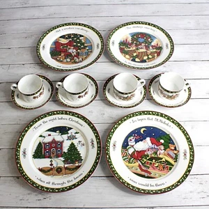 International Fine China A Christmas Story Susan Winget Service für 4 Geschirrsets - Bild 1 von 14