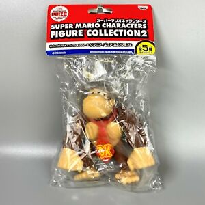 Rare 2006 Donkey Kong Soft Vinyl Doll Figure Toy Banpresto Nintendo Super Mario