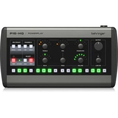 Behringer P16-HQ 16-Channel Personal Monitoring Mixer - Image 1 of 4