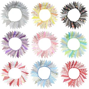 Fabric Bunting Banner Grand Openings Baby Showers For Weddings Height 17.46cm - Picture 1 of 73