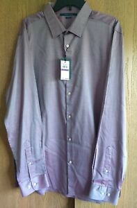 NWT PERRY ELLIS TRAVELLUXE  Dress Shirt Button Up Rhododendron Principles 2XLT