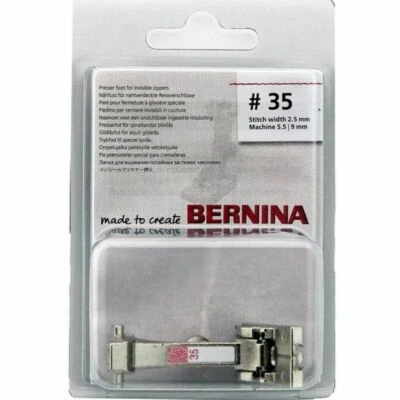 Bernina Invisible Zipper Foot #0306537000 (#35N) Genuine New Style Machine - Image 1 of 3