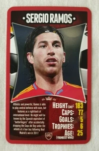 2011 Top Trumps European Football Stars Sergio Ramos - Picture 1 of 2