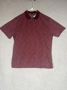 Beverly Hills Polo Club Shirt Uomo XL Borgogna Manica Corta Collo Nuova con etichette - Foto 1 di 8