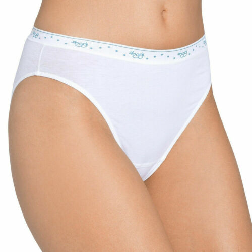 2 Underwear Women's Cotton Elastic sloggi Pant High Cut Tai 100 Stretch