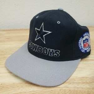 Dallas Cowboys Fitted Hat Vintage Starter Cap 6 7/8 Blue 100% Wool NFL Football - Picture 1 of 13