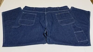 Men’s KEY Carpenter￼ Blue Jeans Workwear Size 46x30 - Picture 1 of 8