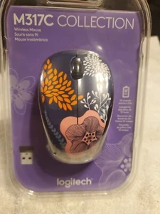 Logitech Mouse (M317) - Forest Floral-New in Factory Sealed Packaging - Picture 1 of 5