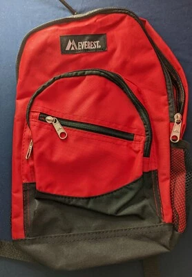 Mochila escolar EVEREST bolsa de libro y deporte en rojo Foto 1 de 3